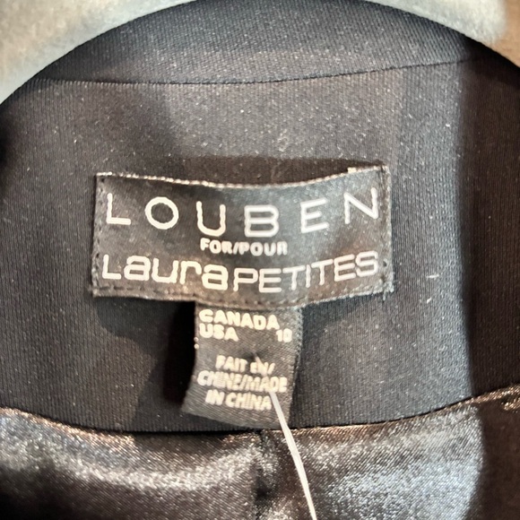 LOUBEN Sz 10 Classic Luxurious Lined Shoulder Pad Blazer Jacket NEW WITH TAG - Picture 2 of 9
